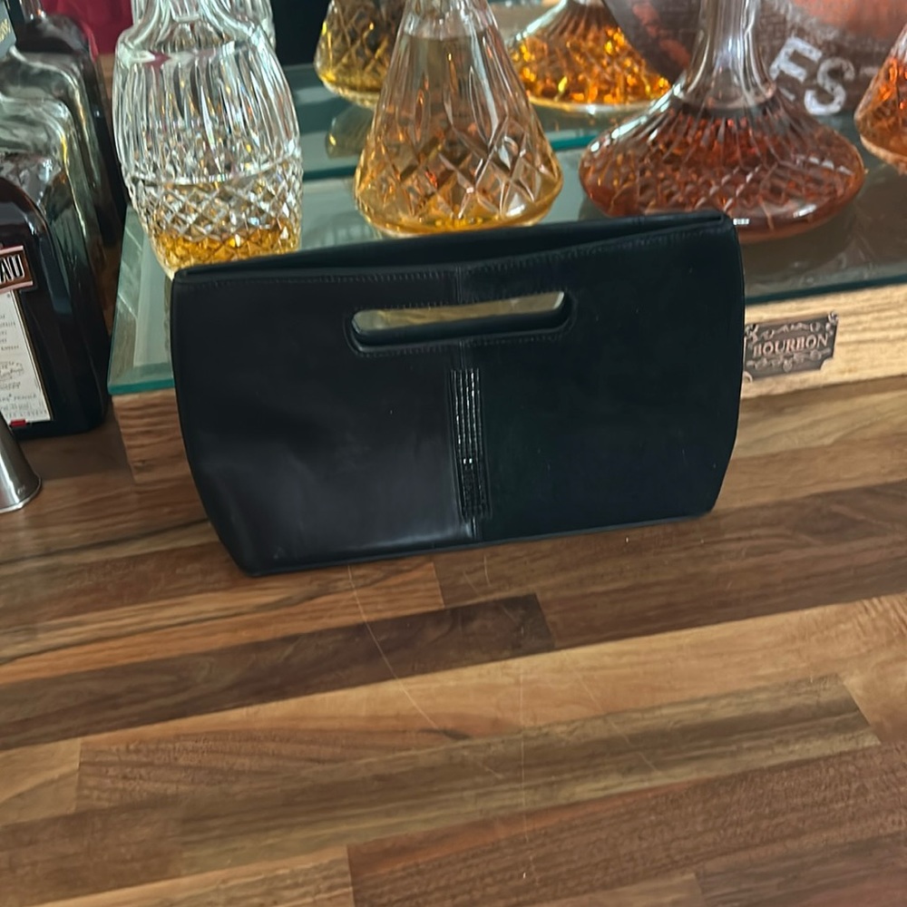 Swarovski crystal black clutch purse